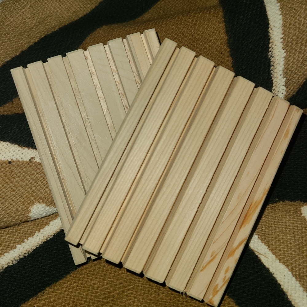 Handcarved Natural Wood Soap Savers